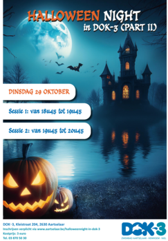 halloween poster Durf jij erbij te zijn op 29 oktober